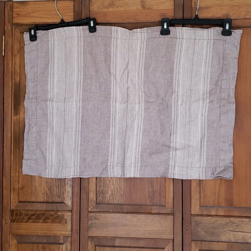 Restoration Hardware Linen Neutral King Size Pillow Shams Set of 2